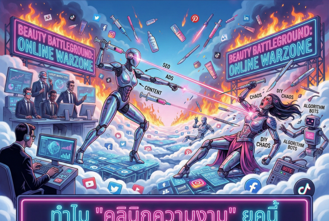 ธุรกิจความงามคือสมรภูมิเดือด! ทำไม คลินิกความงาม ยุคนี้ ต้องให้มืออาชีพตัวจริงดูแลการตลาดออนไลน์