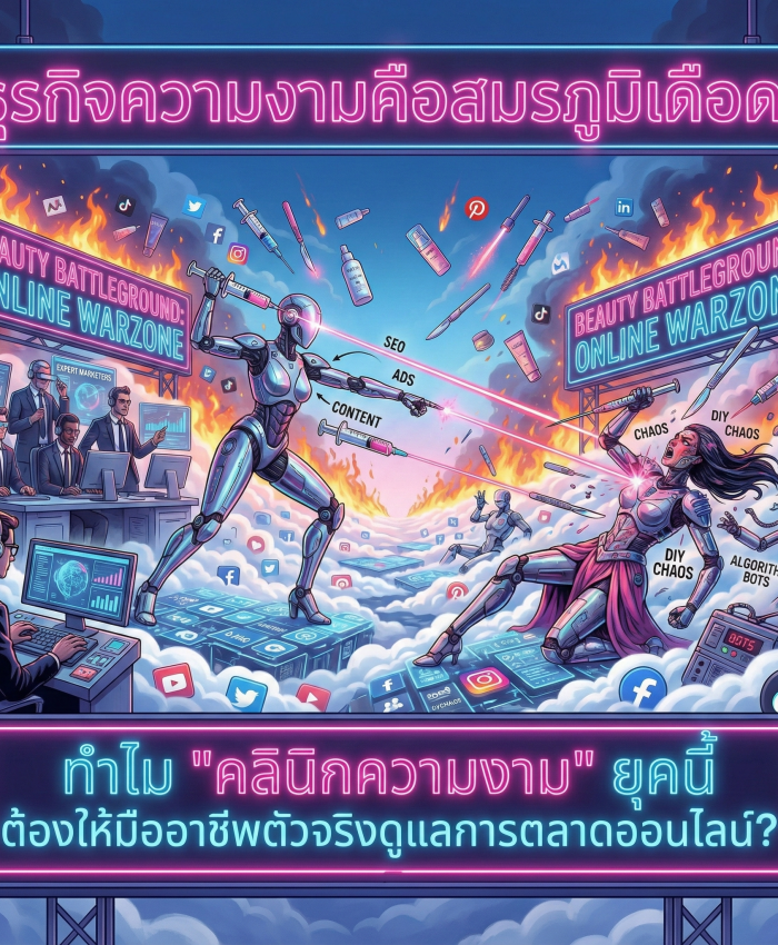 ธุรกิจความงามคือสมรภูมิเดือด! ทำไม “คลินิกความงาม” ยุคนี้ ต้องให้มืออาชีพตัวจริงดูแลการตลาดออนไลน์?